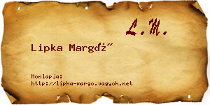 Lipka Margó névjegykártya